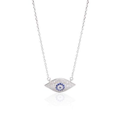 China Best Quality CLASSIC 925 Sterling Silver Eye Necklace for sale