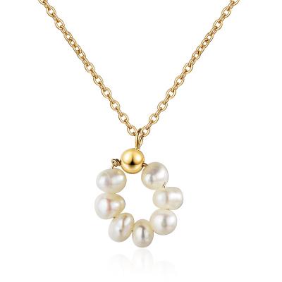 China CLASSIC ZHILIAN Trending Jewelry 2022 Freshwater Pearl Silver Gold 925 Necklace Jewelry for sale