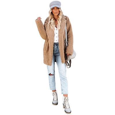 China 2021 Autumn/Winter Anti-Wrinkle Women's Casual Fashion Plush Coat Imitation Fur Coat J11902 for sale