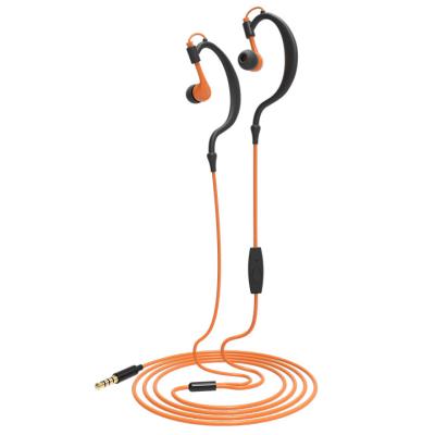 China In-ear Wired 3.5mm Earbuds Stereo Waterproof Sports Headphone Earphone With Ear Hook For Outdoor Sports for sale