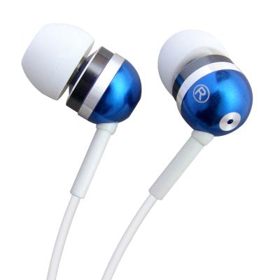 China In-ear metal stereo earphones in ear, wired earphones with mic, wholesale comfortable earphones for sale