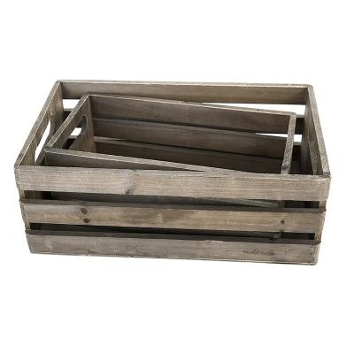 China Factory sale customized various cheap wood storage box food portable wooden storage box for sale