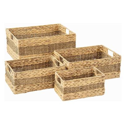 China Viable Made in China Woven Natural Handmade Woven Storage Container Gift Basket Storage Baskets for sale