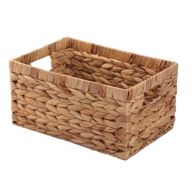 China Wholesale High Quality Durable Woven Rope Basket Large Woven Storage Basket With Handle for sale