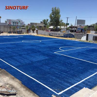 China Deportivo Para parque de futbol d'azul de sintetico cesped by 60mm of PE for sale