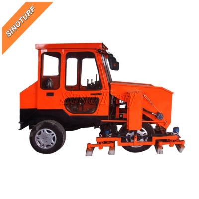 China extra rubber & Large Scale Sand Soccer Football Grass Turf Lawn Field Install Machine for sale