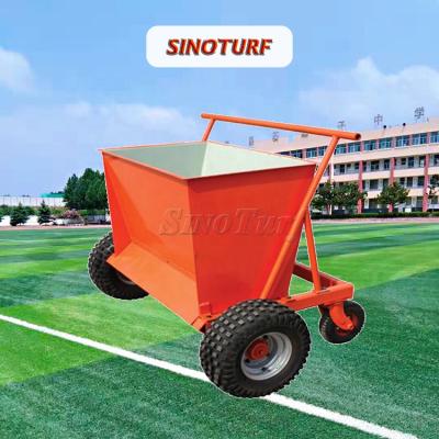 China High quality portable rubber sand manual extra machine extra carrier for synthetic grass, artificial turf manual extra machine for sale