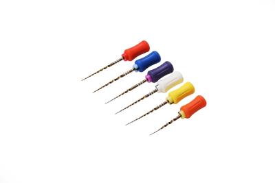 China TG6 Assorted Size NITI Hand Files Dental Material With Colorful Silicon Stopper for sale