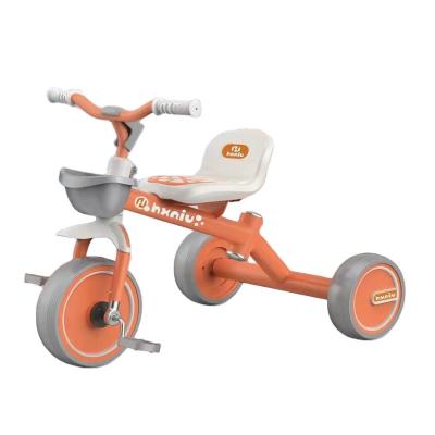 China 2022 new Modeal new style of outdoor baby's tricycle with basket and light color safe pedal bikes for cool baby for sale