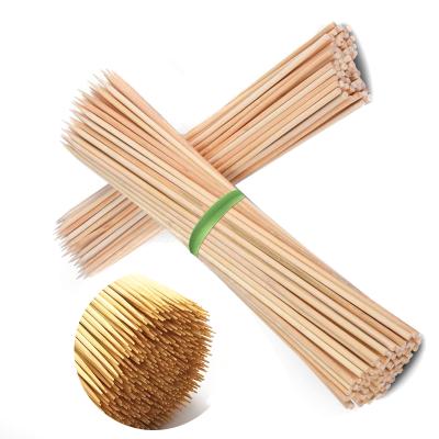 China Easily Cleaned Bamboo Barbecue Skewers 100 Pcs Natural Bamboo Skewers Barbecue Sticks Bamboo Skewers 40cm for sale