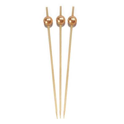 China Hot Selling Easily Cleaned Pearl Bamboo Decoration Picks Skewer Sticks And Toothpicks For Decorating And Picking Food for sale