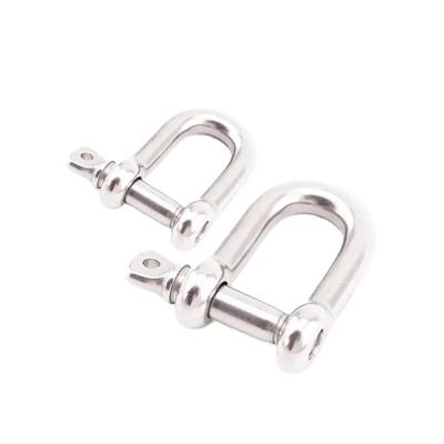 China Heavy Industry HLM Stainless Steel Or Galvanized 10mm D Shackles Black D Shacker For Wristband for sale