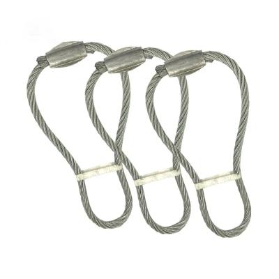 China Concrete Building Accessories Wire Rope Sling Cast In Lifting Wire Rope Anchors for sale