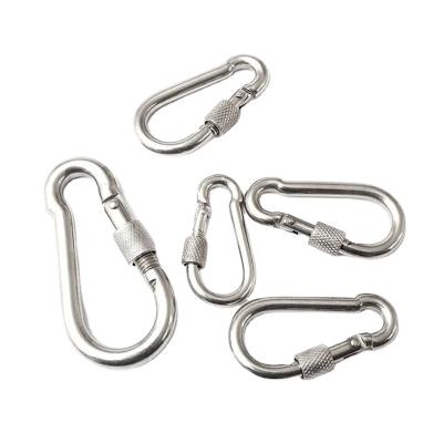 China Super heavy industry supplier HLM M4-M14 metal snap hook snap hook with lock din 5290 snap hook for sale