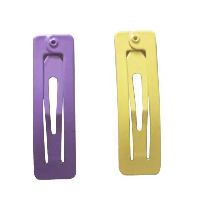 China Fashion Japanese&Korean Style Baby Clip Frosted Colored Rectangular Simple Cute BB Hairpins for sale