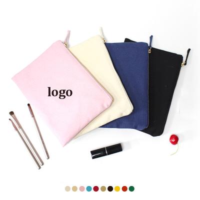 China Fashion Promotion Custom Trend Small Canvas Cotton Beautiful Make Up Cosmetic Bags Bag for sale