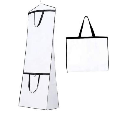 China Hot Sale Custom Logo Nonwoven Garment Storage Bags For Wedding Dress for sale