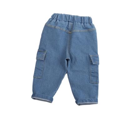 China Breathable Infant Girl Panty Clothes Pants Kids Baby Boy Denim Clothing Pants Jeans for sale