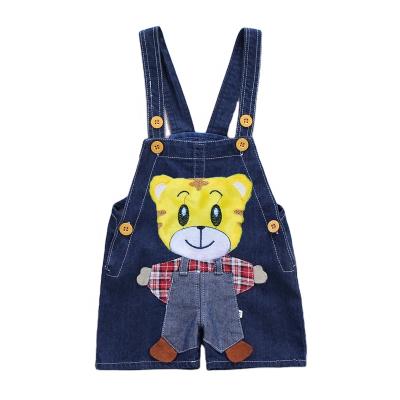 China 100% Cotton Overall Summer Shorts Infant Thin Short Pants Toddler Boys Jeans Kid Overalls Kids Casual Denim Pants for sale