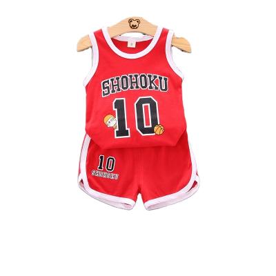 China Breathable 1-4 Years Baby Boy Soccer Jersey Clothing Sets Toddler Boys Tracksuit Kids Basketball Clothes for sale