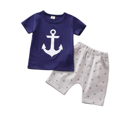 China Breathable Kids Fashion Kids Clothes Baby Boy Summer Clothing Sets T-shirt+Pants Boy Suits Suits for sale