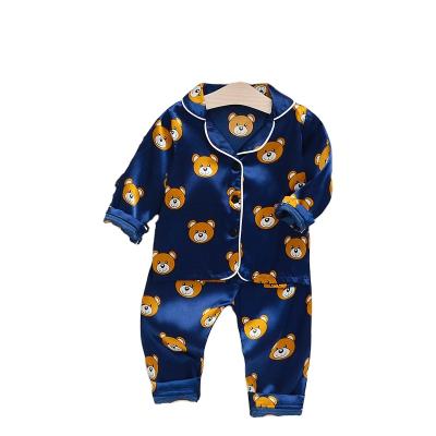 China Casual 1-4 Years Fashion Child Pajamas Clothes Kids Long Sleeve Outfits Sets Baby Sleepwear Suits for sale