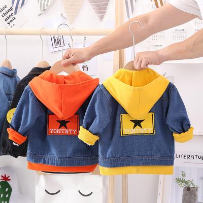 China Sustainable Baby Boy Winter Jacket Clothes Coats Kids Boy Outerwear Denim Infant Clothing Coat for sale