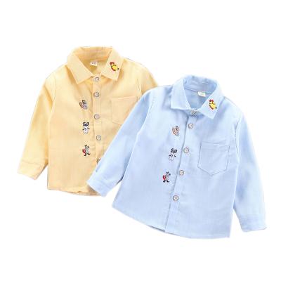 China Breathable Kids Boys Cartoon Shirt Clothes Blouse Babies Cotton Wear T-shirt Clothing for sale