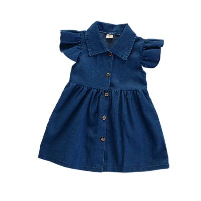 China Breathable Toddler Baby Denim Clothes Dress Skirts Kids Girls Clothing Skirts Dress for sale