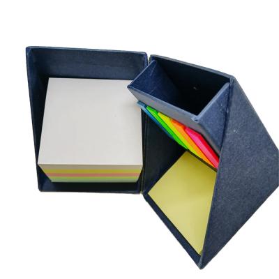 China Business.office.gift .promotion.etc Office Supplier Recycle Multi Function Office Paper Custom Storage Box With Notepad for sale