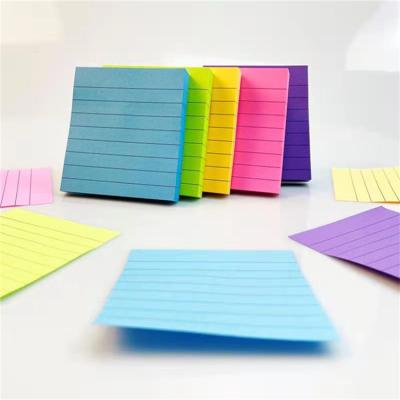 China Cheap Self Adhesive Neon Color Paper Sticky Notes Tear Off Notepad Notepads for sale