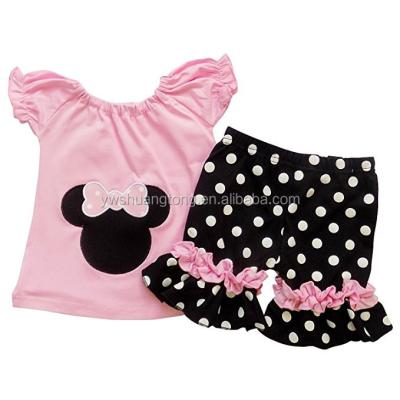 China New Design New Arrival Ruffle Girls Dress And Pants Casual Long Sleeve Dress Sets for sale