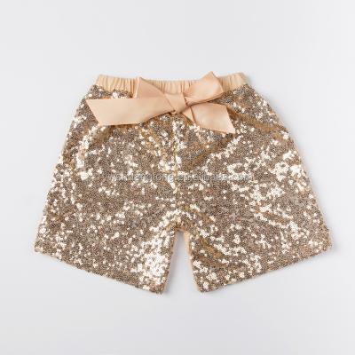 China New Design Anti-static Children Clothing Suppliers For Boutiques Kids Shiny Sequin Short Panties for sale