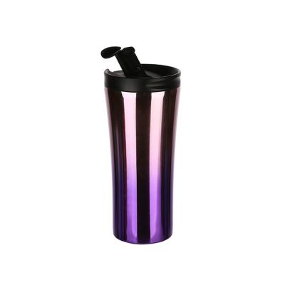 China PORTABLE Surface 500ml Radiant Stainless Steel Travel Vacuum Insulated Coffee Mug for sale