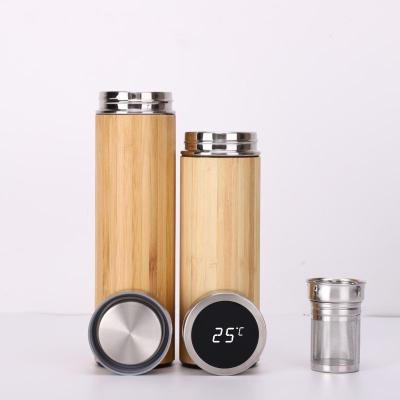 China Factory Price PORTABLE Eco Friendly Sustainable Bamboo Shell Vacuum Cup With Bamboo Shell for sale