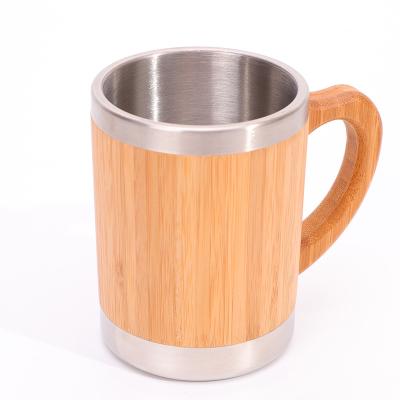 China High Quality Sustainable Travel 300ml Healthy Reusable Cup With Bamboo Lid for sale