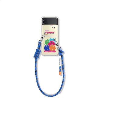 China Blue Small Monster Promotion Adjustable Phone Case Simple Mobile Cell Phone Strap Lanyard for sale