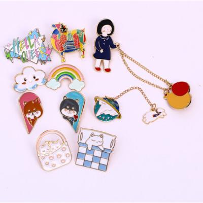 China Lapel Pin Soft Hard Custom Enamel Pin Custom Brooch Anime Glitter Pearl Pin China Pin Factory Supplier Metal Badge Souvenir Gifts for sale