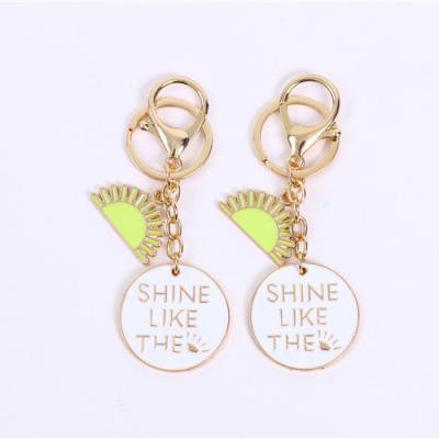 China Fashion Direct Alloy Souvenir Manufacturer Enamel Private Custom Cheap Beautiful Gift Key Chain for sale