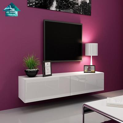 China High Gloss TV Stand PB MDF TV Cabinet And Wall Mounted TV Rack for sale