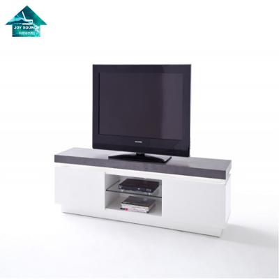 China New Design Simple Designs Modern High Gloss Wood TV Cabinet (Other) Adjustable With Drawer for sale