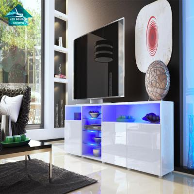 China (Other) New Model Modern Design Adjustable High Gloss Wooden Low Price Led TV Cabinet for sale