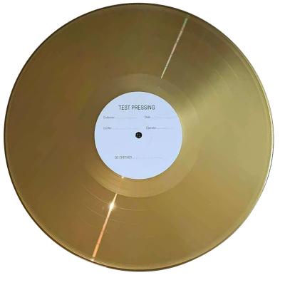 China custom vinyl records LP records pressing vinyl manufacturing LP gold color vinyl record 7