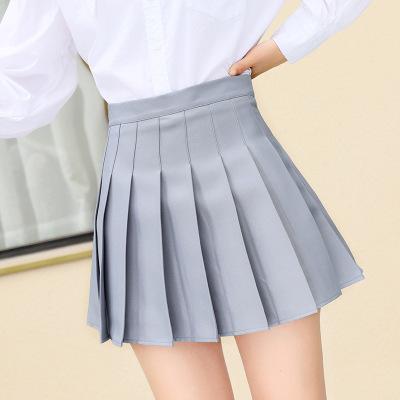 China 2021 new short skirt summer day grid thin skirt students anti-static high waist exposure for sale