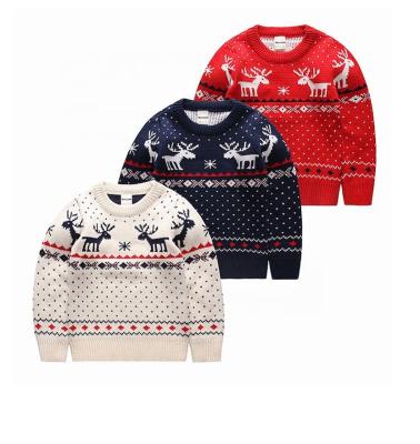 China Amazon Christmas Sweater Elk Knitwear Christmas Party Casual Fashion Comfy Women's Sweater Anti-wrinkle for sale