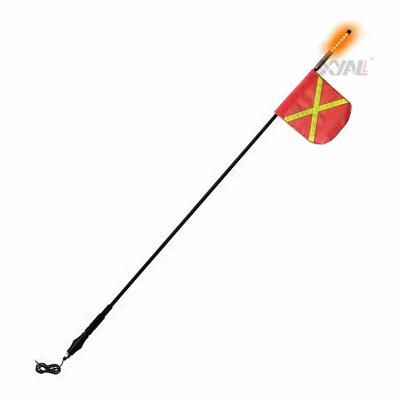 China Mining uses waterprof safety led whip 1.2m, 1.8m, 2.4m LED reflective flag for warning XYAL-2346-1.2M for sale