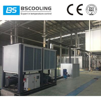 China Screw type compressor air cooled chiller system / air cool chiller with PLC controller for sale