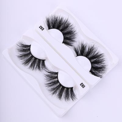 China Dramatic cheap thick 100% naturl 5d 3d 25mm mink eyelash lash real sellers strips with custom made packing for sale