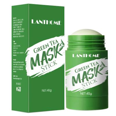 China Private Facemask Skin Care Stick TeaMask Green OEM Anti-wrinkle Labe Nourishing Cleansing Moisturizing ClayMask Solid Mud for sale