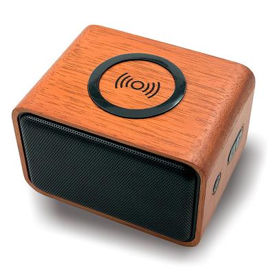 China EZCast 2 in 1 Portable Desktop Charging Station Wireless Wooden Speaker for sale